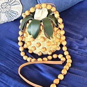 RARE Farm Rio Brazil Pineapple 2-Way Crossbody / Handbag